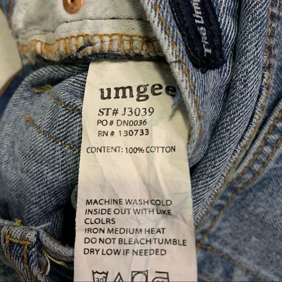 𝅺umgee Mom Distressed High Rise Denim Jeans - Picture 4 of 7
